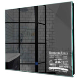 Specchio LED Quadrato | Pulsante touch | Luce bianca fredda - Reyze Serie Motivated Modello 5